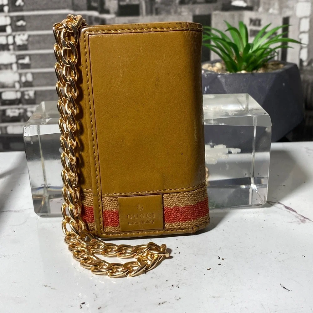 Authentic Rare Gucci Sherry Line Key Case